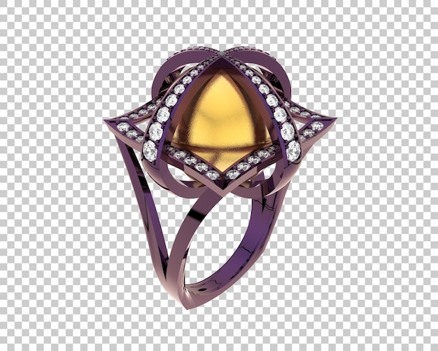 PSD jewelry isolated on background 3d rendering illustration