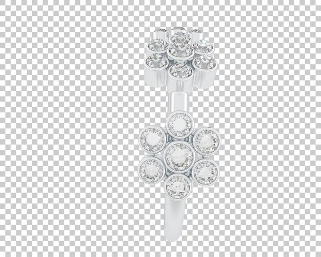 PSD jewelry isolated on background 3d rendering illustration