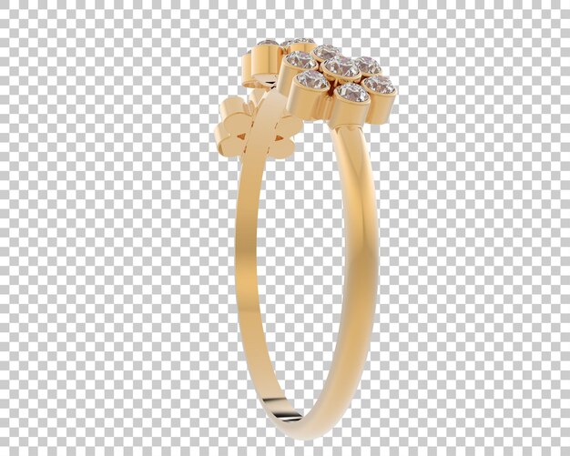 PSD jewelry isolated on background 3d rendering illustration