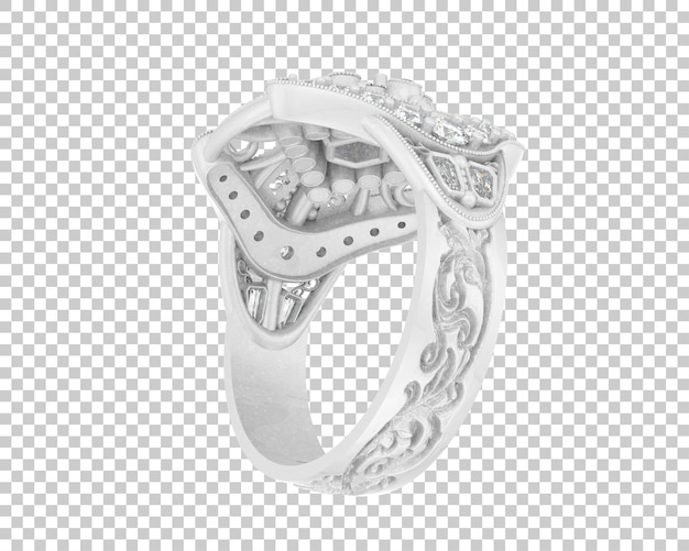 PSD jewelry isolated on background 3d rendering illustration