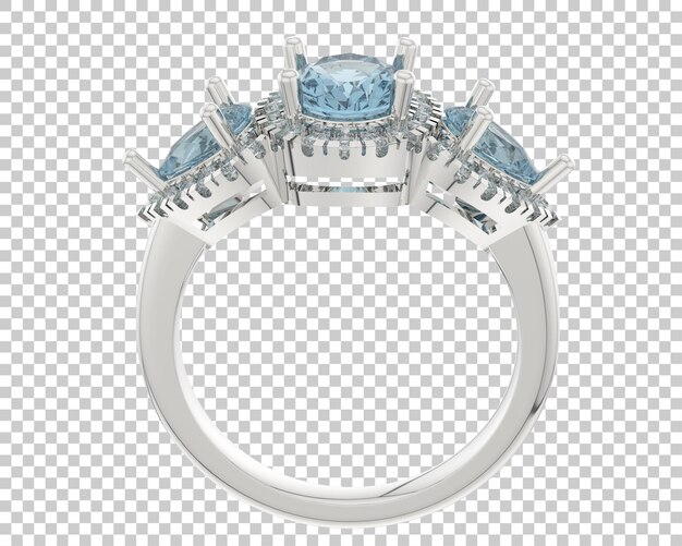 PSD jewelry isolated on background 3d rendering illustration