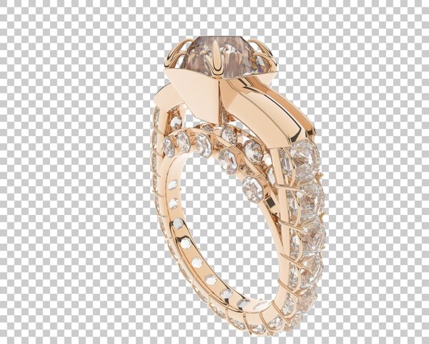 PSD jewelry isolated on background 3d rendering illustration