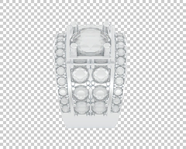 PSD jewelry isolated on background 3d rendering illustration