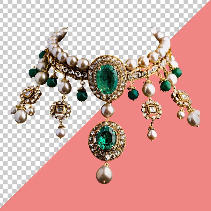 PSD jewelry isolated on transparent png background