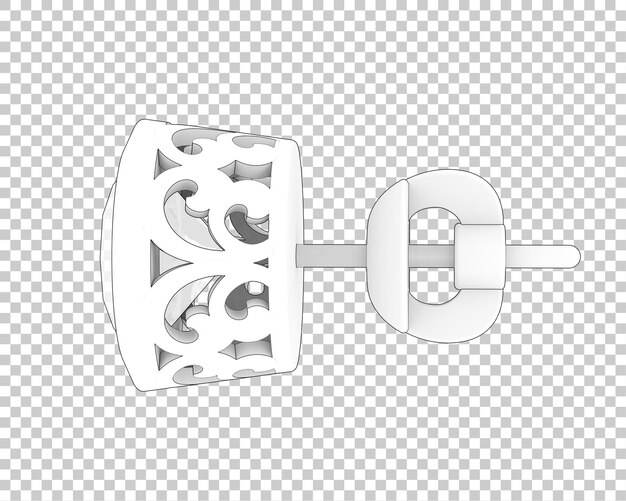 PSD 透明な背景のジュエリー3dレンダリングイラスト