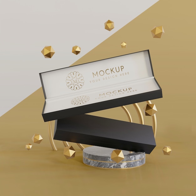 jewelry packaging display mock up