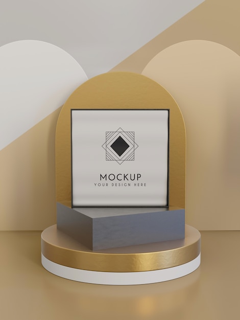 Jewelry packaging display mock up