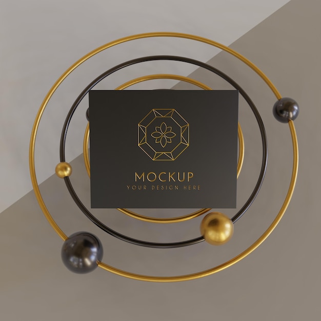 Jewelry packaging display mock up