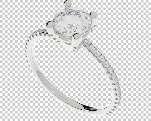 PSD jewelry on transparent background 3d rendering illustration