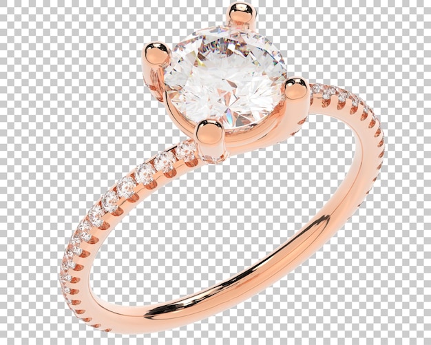 PSD jewelry on transparent background 3d rendering illustration