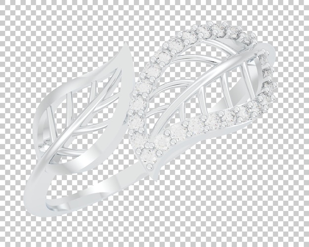 PSD jewelry on transparent background 3d rendering illustration