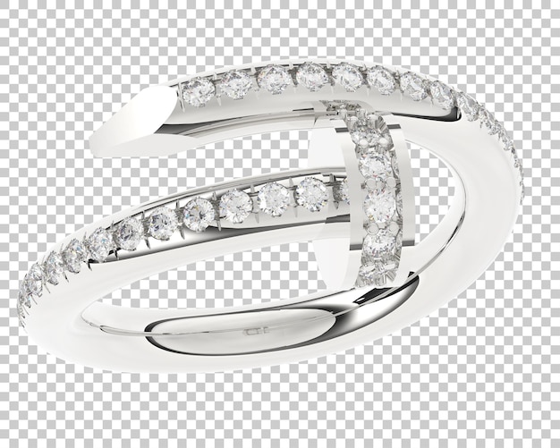 PSD jewelry on transparent background 3d rendering illustration