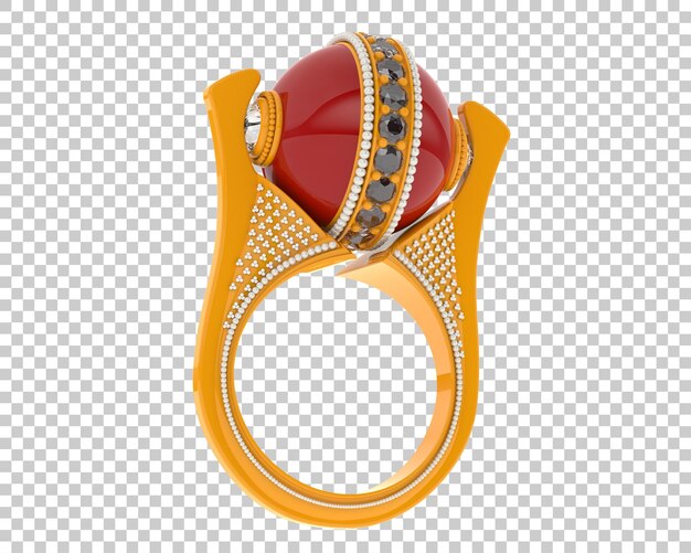 Jewelry on transparent background 3d rendering illustration