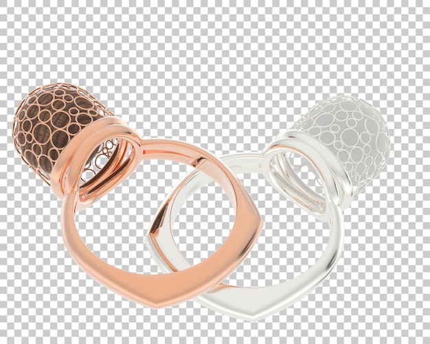 PSD jewelry on transparent background 3d rendering illustration