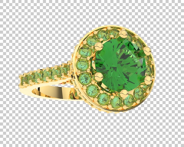 PSD jewelry on transparent background 3d rendering illustration