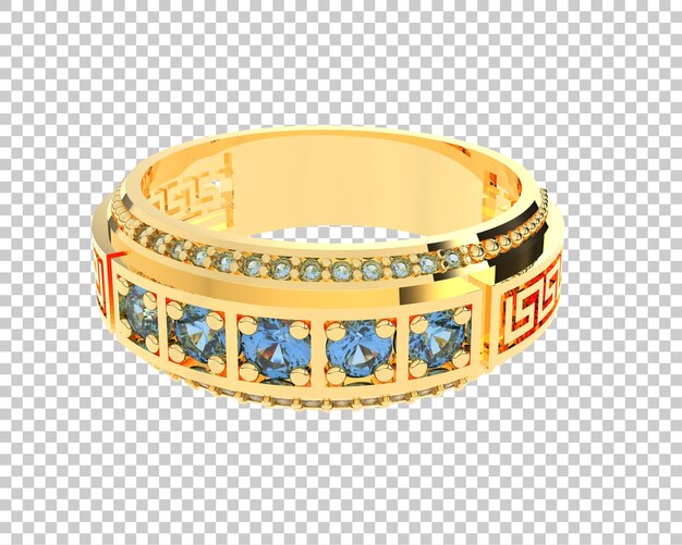 Jewelry on transparent background 3d rendering illustration