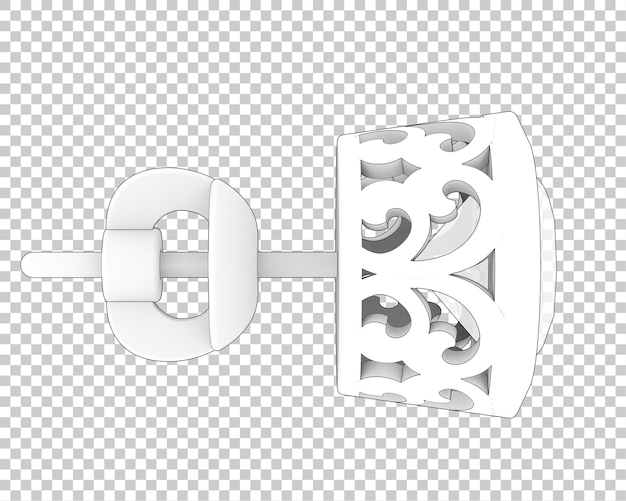 PSD gioielli su sfondo trasparente 3d rendering illustrazione