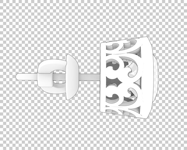 PSD gioielli su sfondo trasparente 3d rendering illustrazione