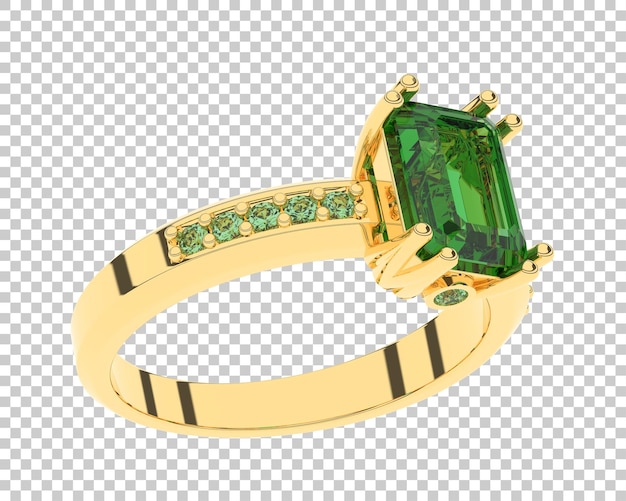 PSD jewelry on transparent background 3d rendering illustration