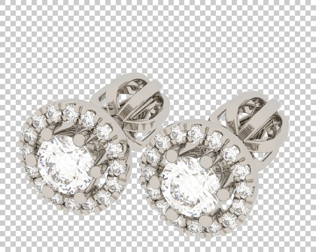 PSD Ювелирные изделия с бриллиантами на прозрачном фоне 3d рендеринг иллюстрации