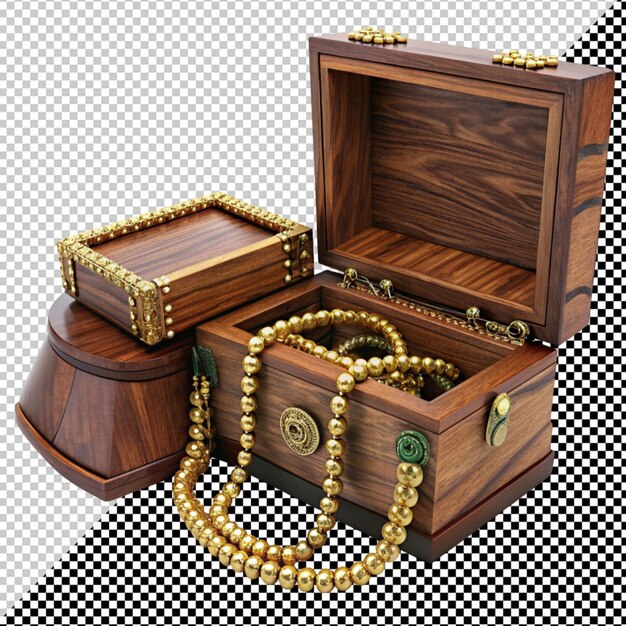 PSD jewelry wooden box