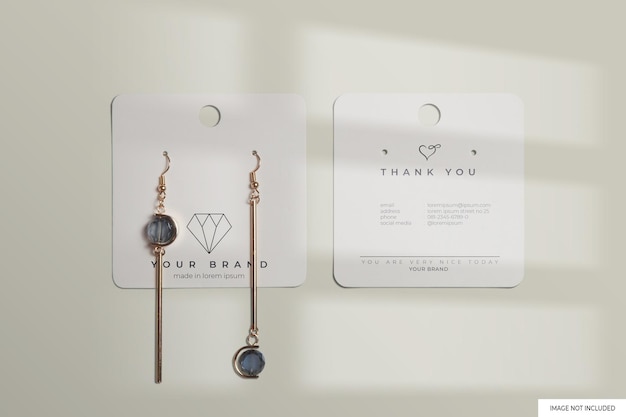 Jewerly Earrings Mockup