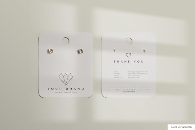 Jewerly Earrings Mockup