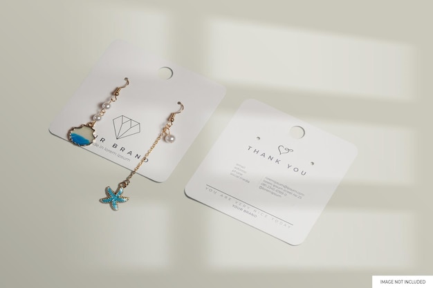 Jewerly Earrings Mockup