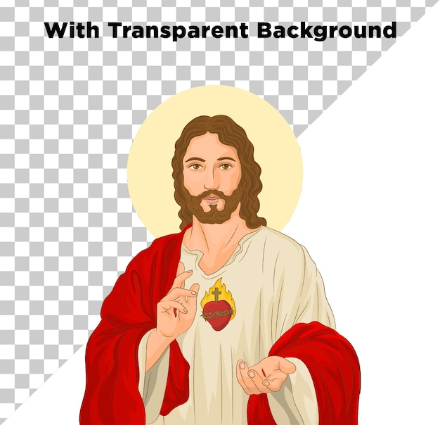 Jezus Chrystus Clipart PNG PSD Przezroczyste tło