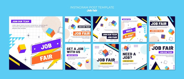 PSD job fair  instagram posts