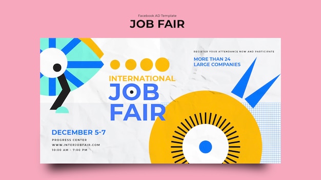 PSD job fair template design