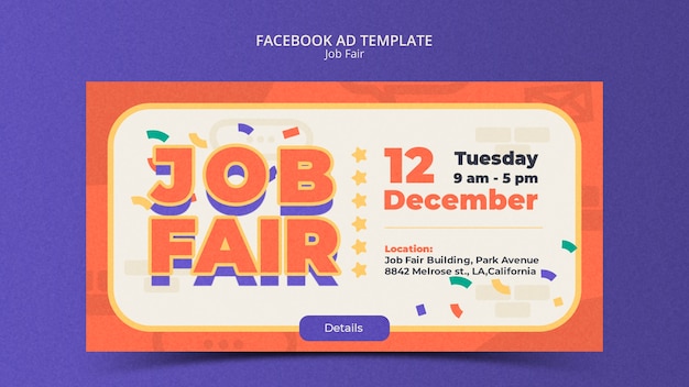 Job fair template design
