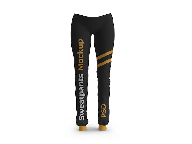 PSD jogger sweatpants mockup template isolated