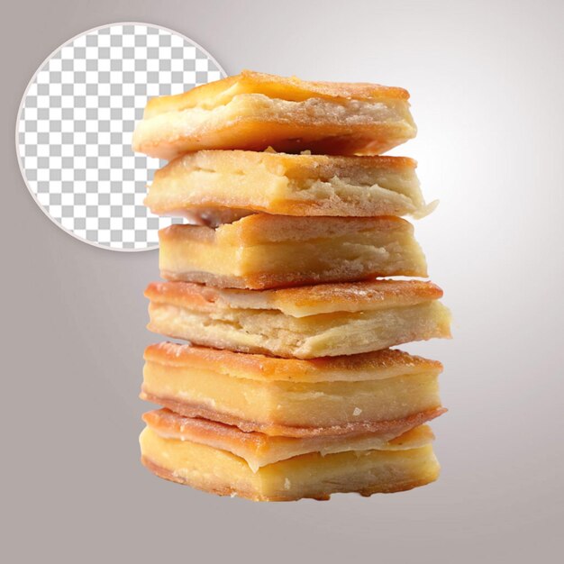 PSD johnnycake isolated on transparent background