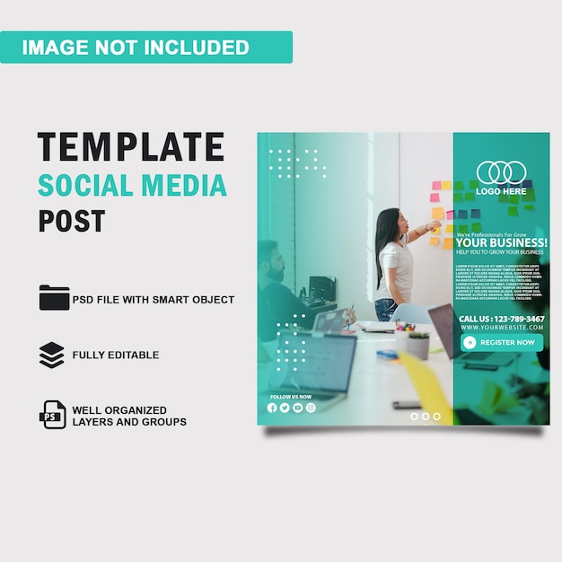 Join online Webinar session social media post template