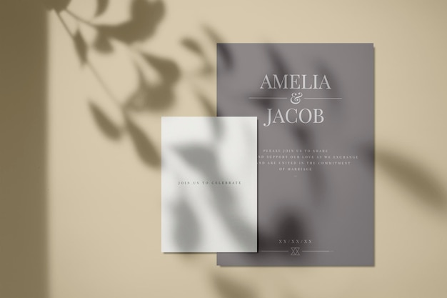join us to celebrate invitation card mockup psd