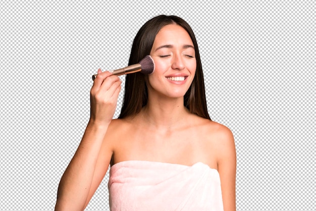 Jonge mooie vrouw make-up en schoonheid concept
