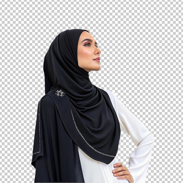 Jonge vrouw met hijab geïsoleerd