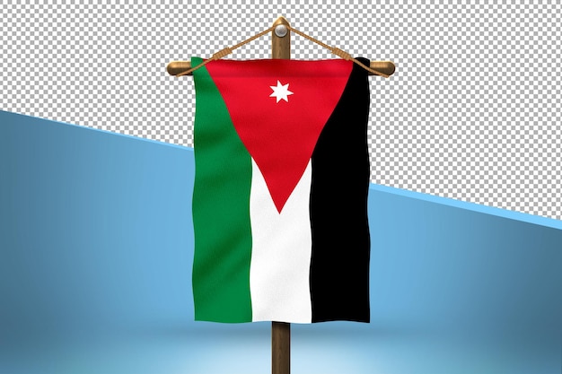 Jordan hang vlag ontwerp achtergrond