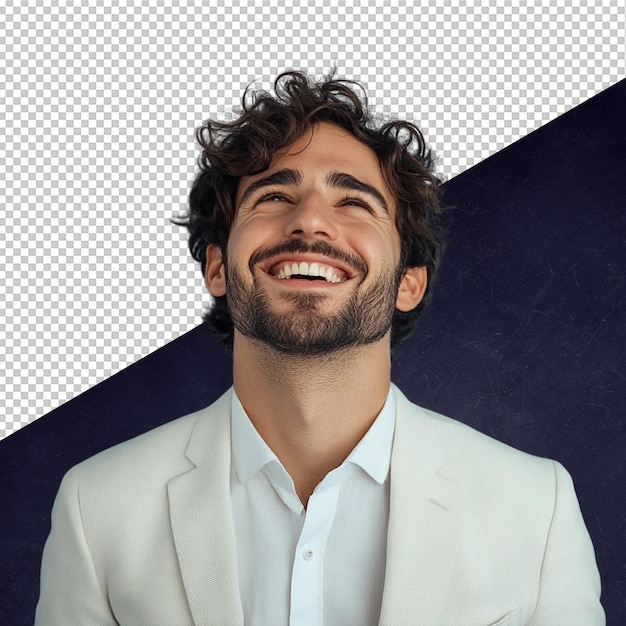 joyful businessman portrait