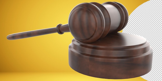 Judge hammer  law gavel. Auction court hammer bid authority concept symbol Transparent PNG