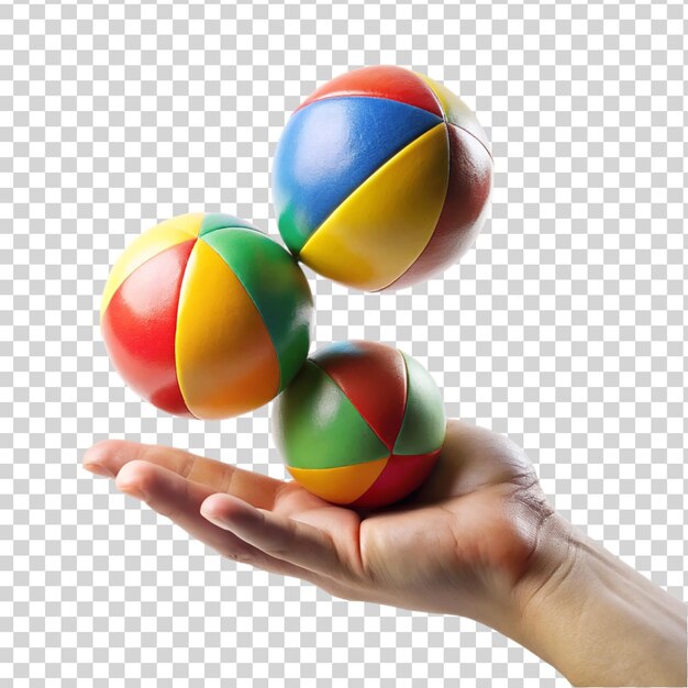 PSD juggling ball isolated on transparent background