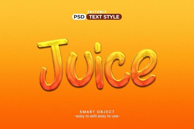 Juice 3d-teksteffect