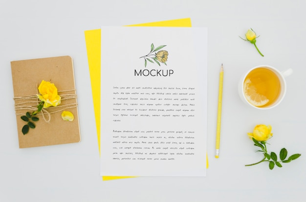 PSD succo e mock-up botanico