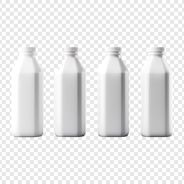 PSD juice bottle mockup on transparent background