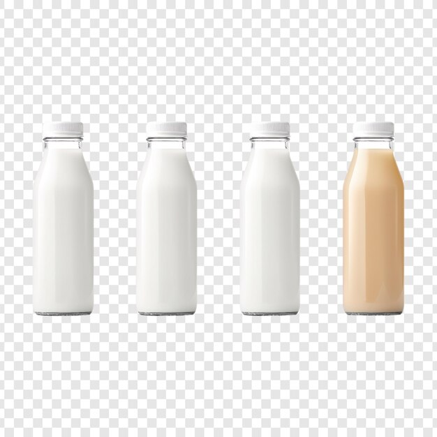 PSD juice bottle mockup on transparent background