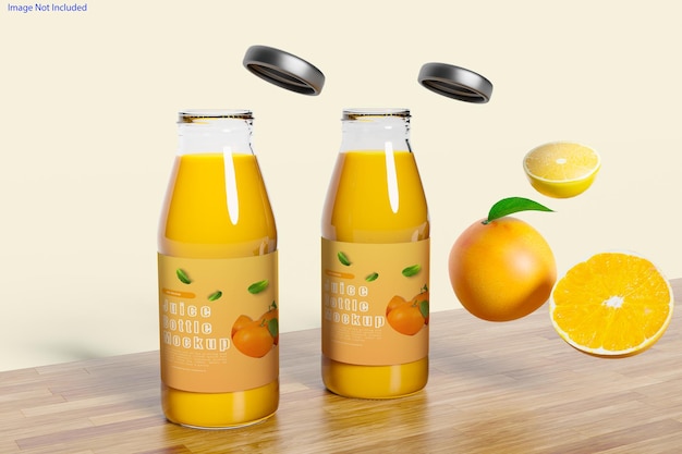 PSD juice bottle mockup