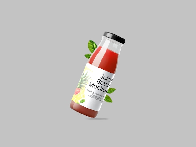 Juice bottle mockup