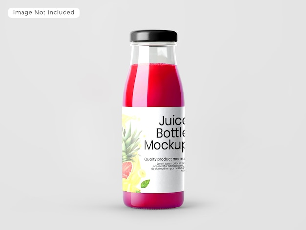 Juice bottle mockup