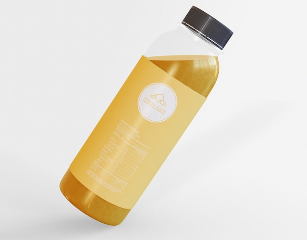 Juice bottle mockup